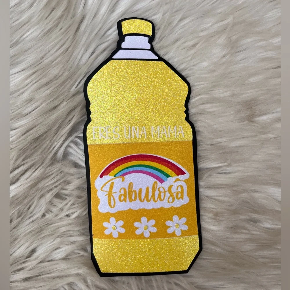 Eres Una Mamá Fabulosa Topper yellow